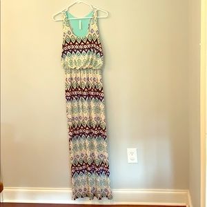 Print maxi dress